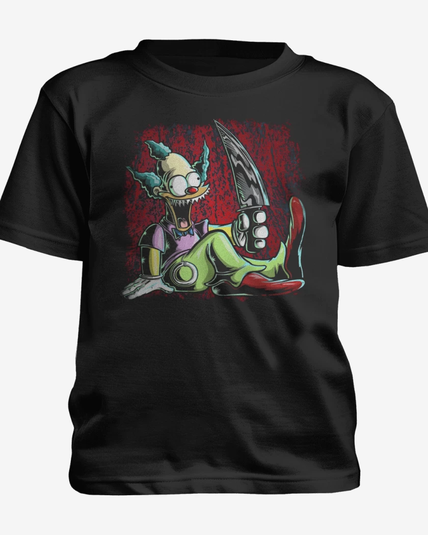Polera de niño Negro de Muñeco Krusty