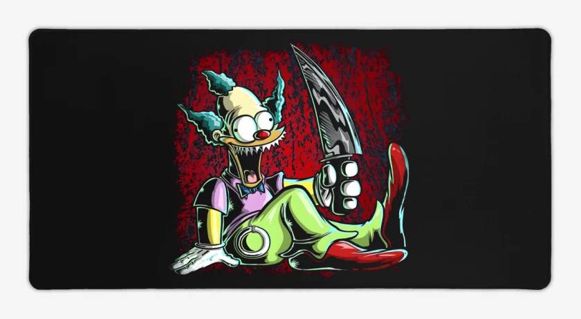 Mouse pad Gamer Negro de Muñeco Krusty