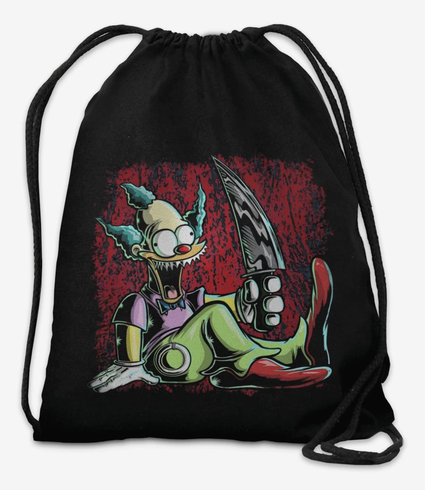 Mochila Negro de Muñeco Krusty