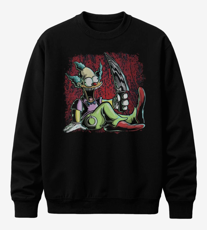 Poleron polo Negro de Muñeco Krusty