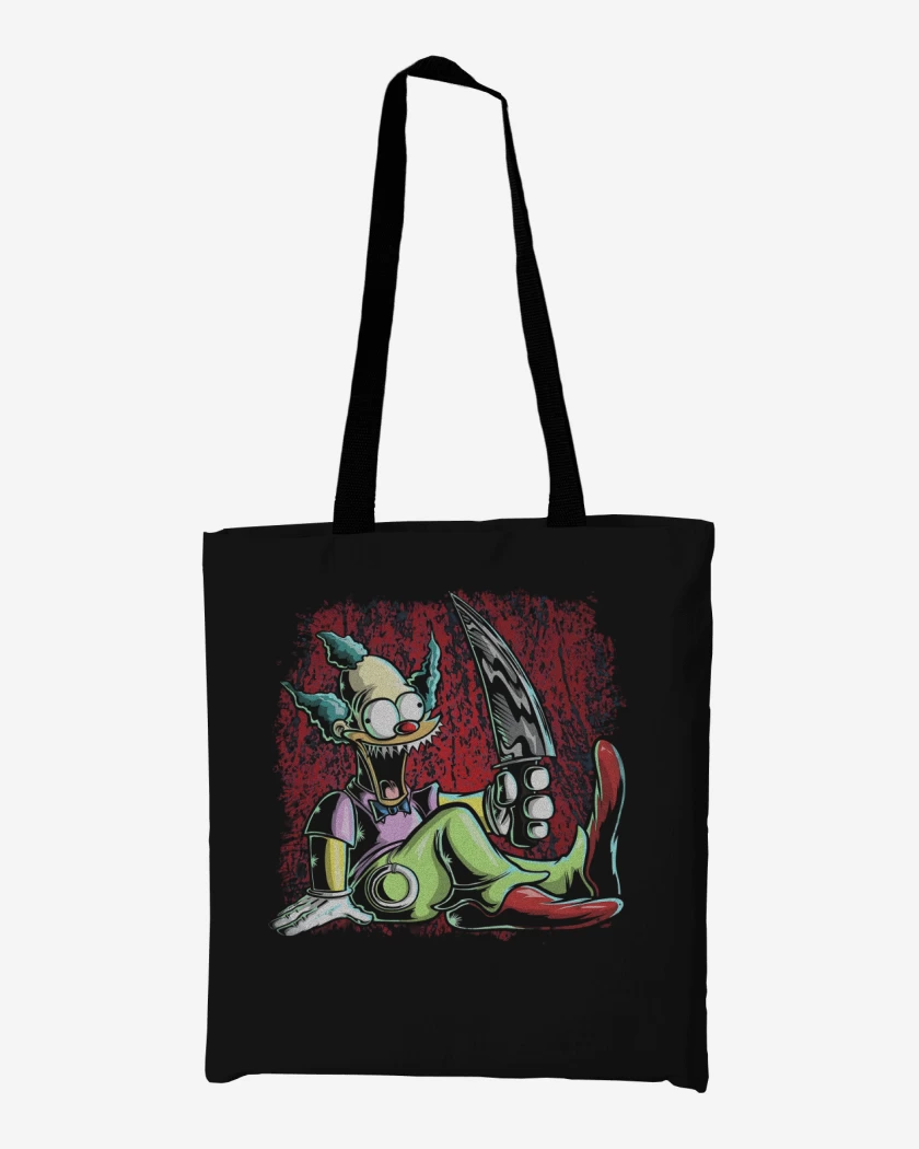 Totebag Negro de Muñeco Krusty