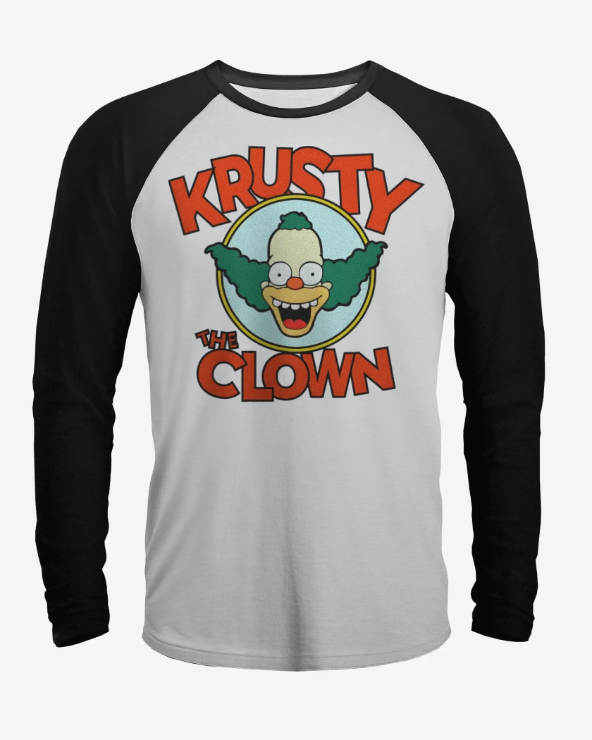 Polera Raglan Krusty el Payaso