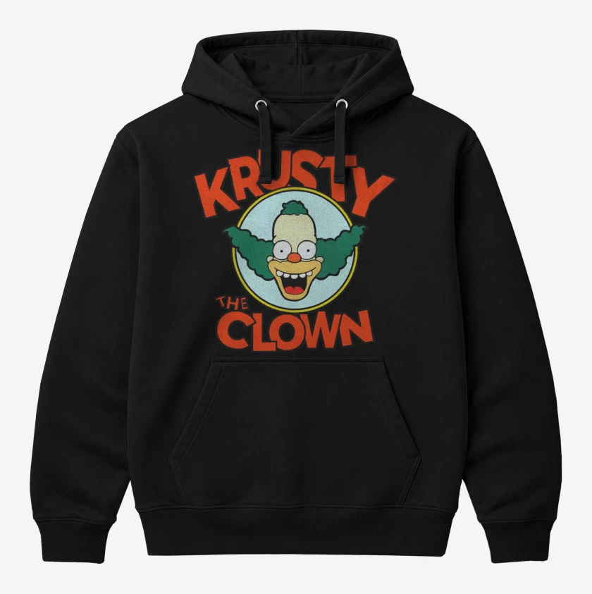 Polerón Canguro Negro de Krusty el Payaso