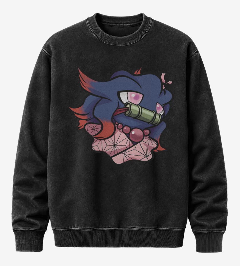 Poleron Polo Acid Wash Negro de Misnezuko