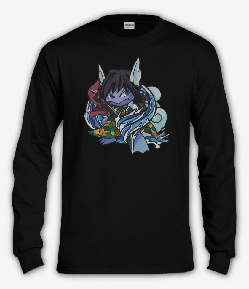 Polera manga larga Negro de Tortlemioka