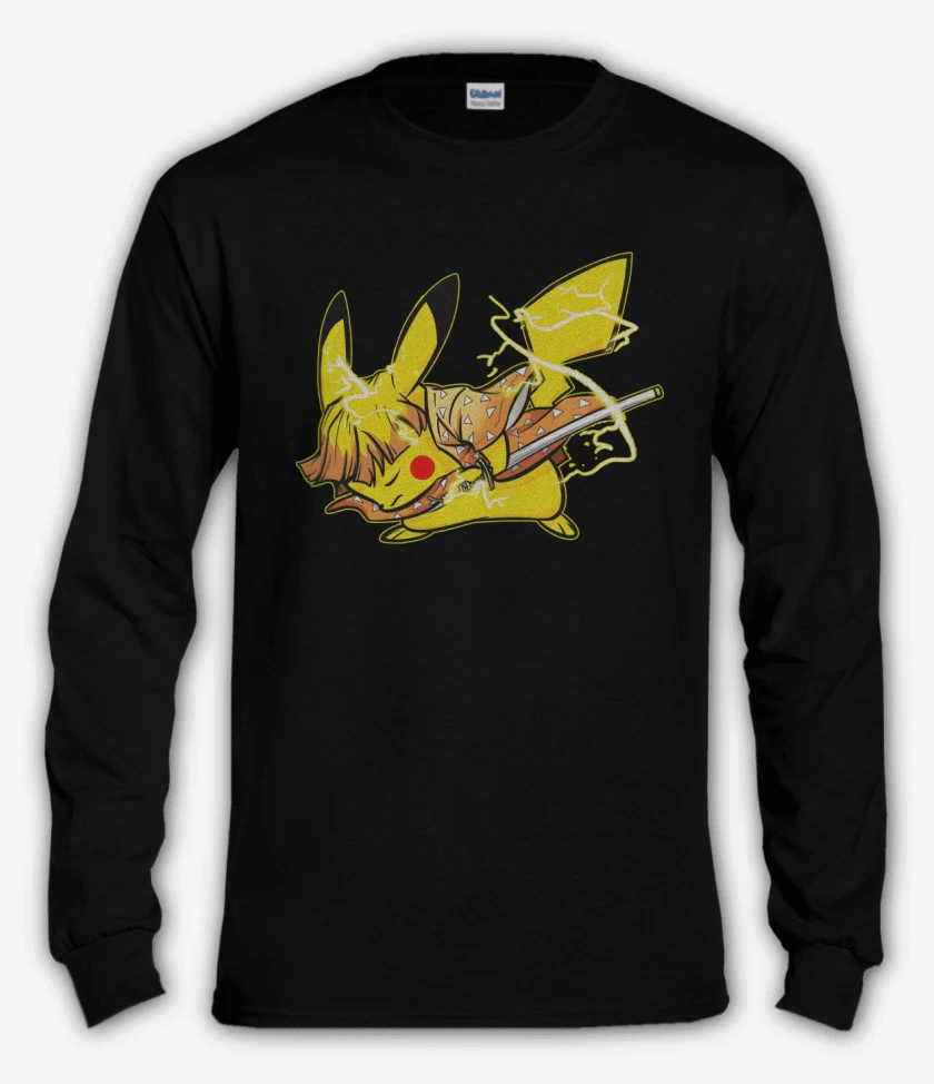 Polera manga larga Negro de Zenitchu