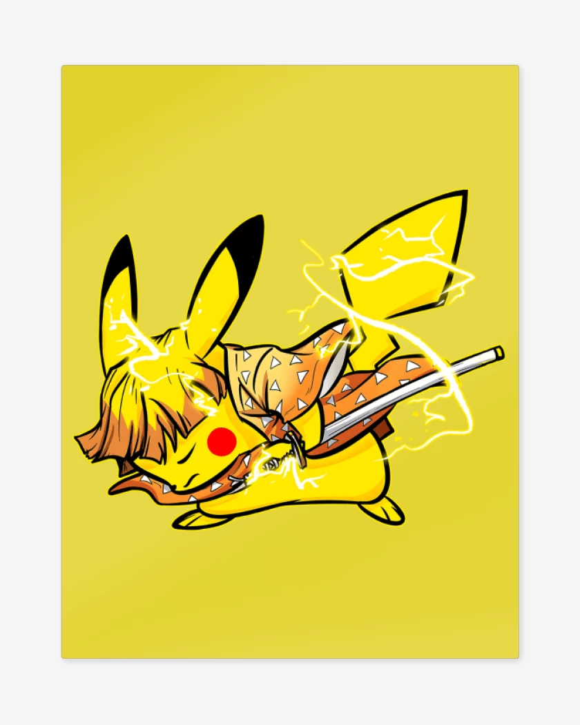Print metalico Amarillo de Zenitchu