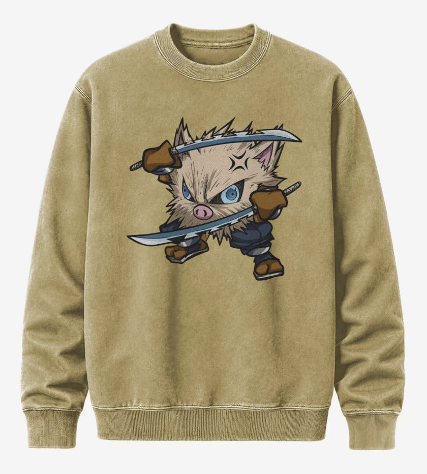 Poleron Polo Acid Wash Beige de Primesuke