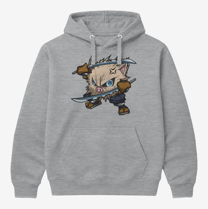 Polerón Canguro Gris Melange de Primesuke