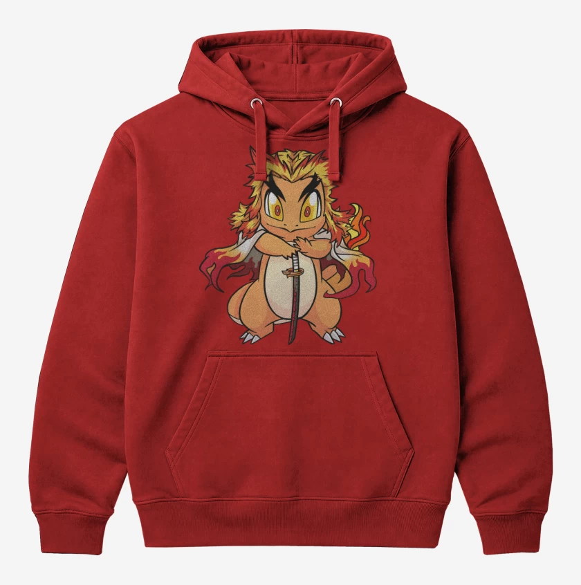 Polerón Canguro Rojo de Chargoku
