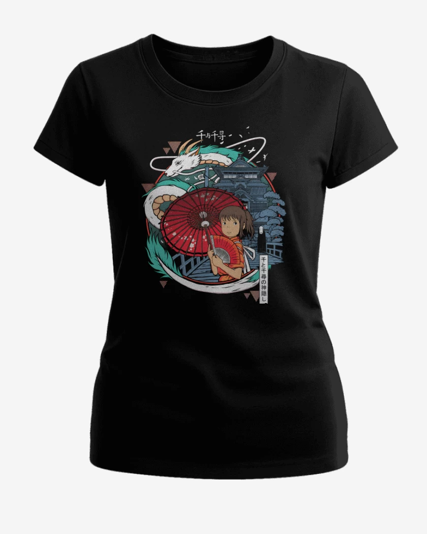 Polera de Mujer Negro de Espíritu Viajero