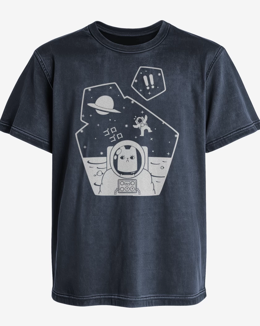 Polera desgastada Azul Marino de Cat cat cat