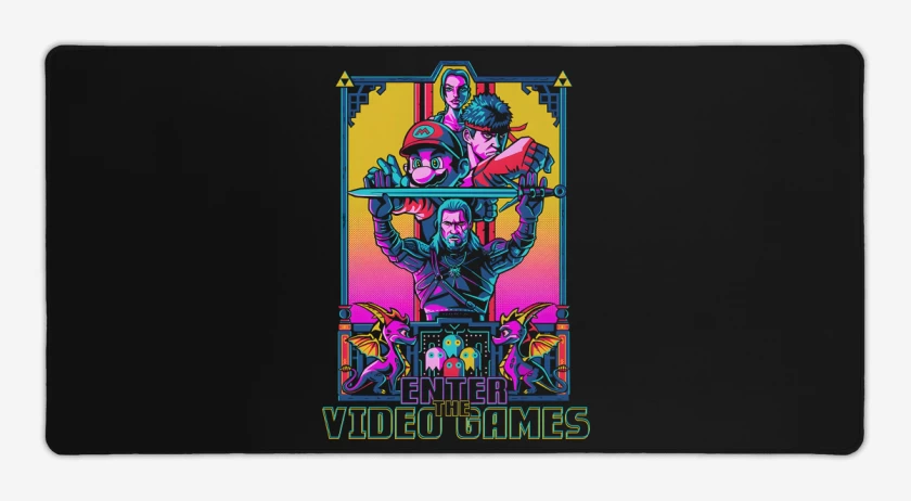 Mouse pad Gamer Enter The Video Games