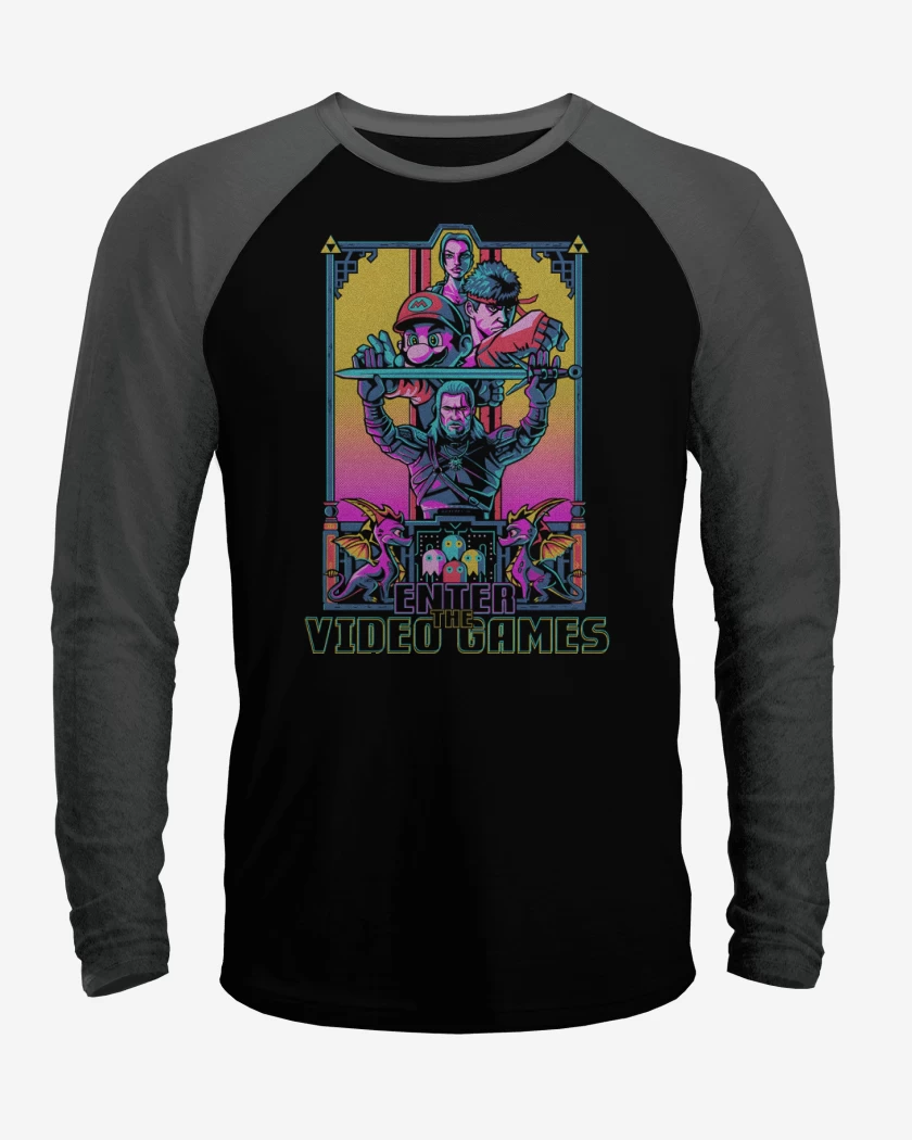 Polera Raglan Enter The Video Games