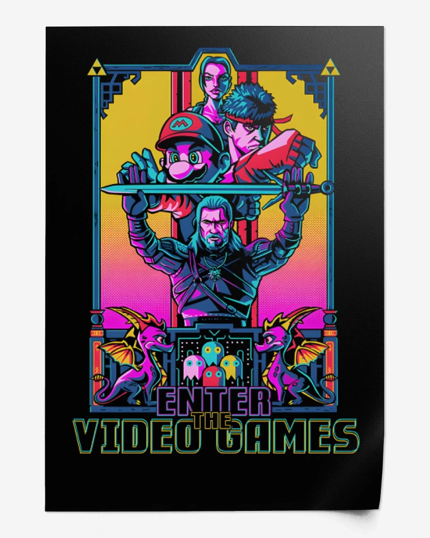 Print Enter The Video Games