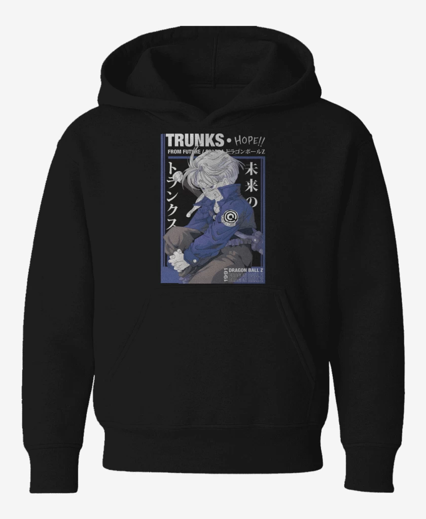 Poleron de niño Negro de Trunks del Futuro