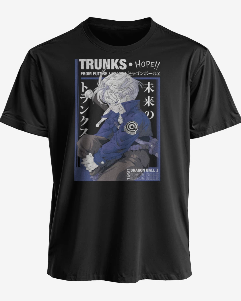 Polera premium Negro de Trunks del Futuro