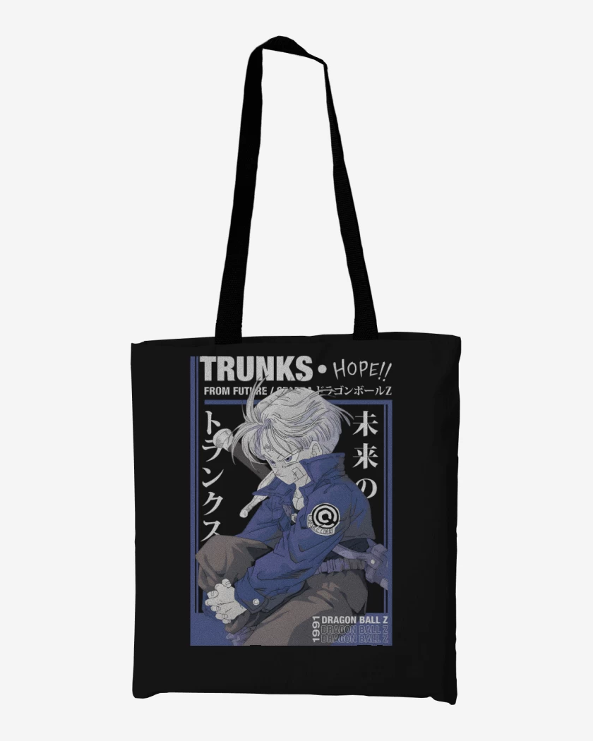 Totebag Negro de Trunks del Futuro