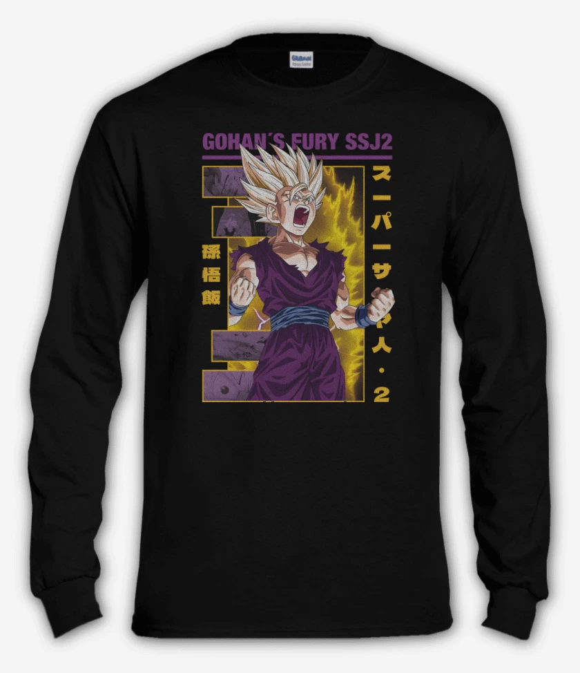Polera manga larga Furia de Gohan