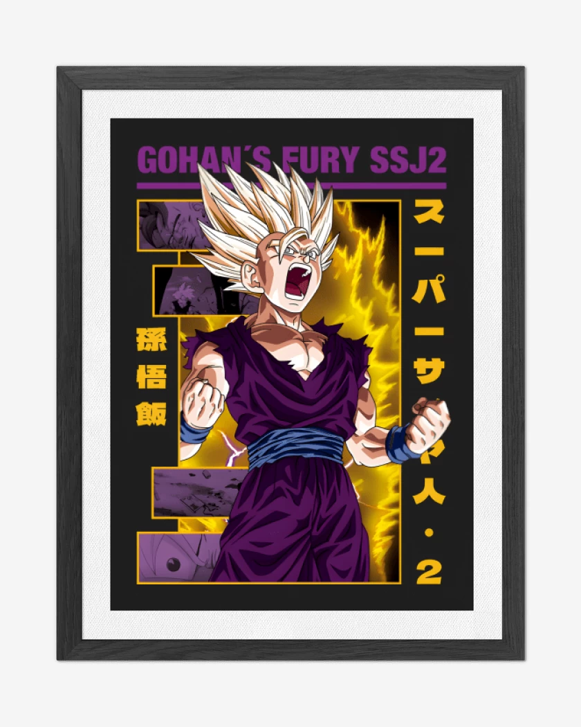 Cuadro decorativo Furia de Gohan