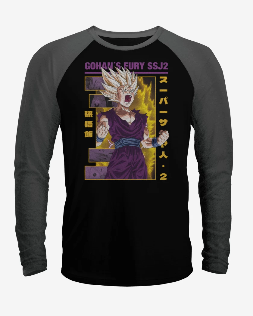 Polera Raglan Furia de Gohan
