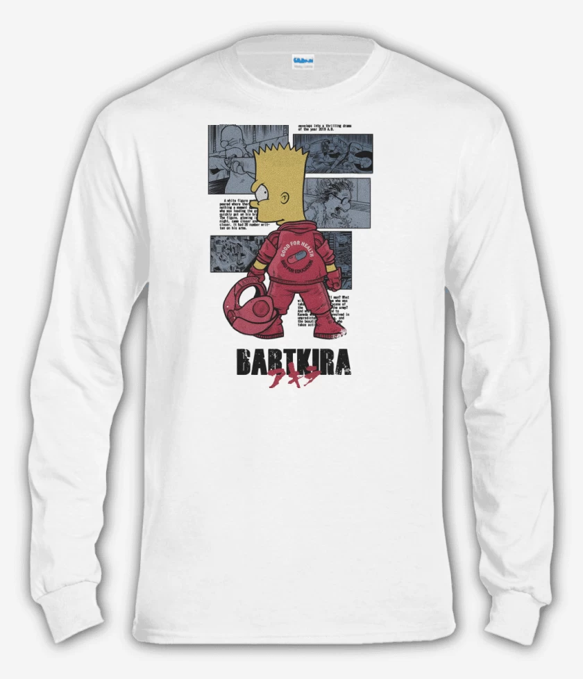 Polera manga larga Blanco de Bartkira