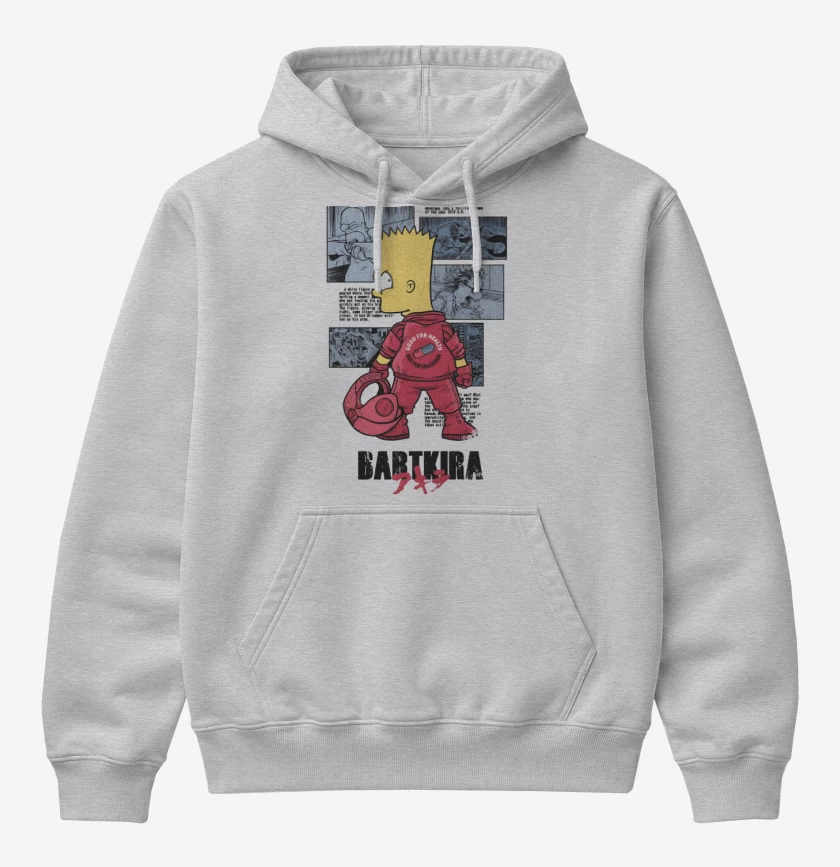 Poleron Canguro básico Gris Melange de Bartkira