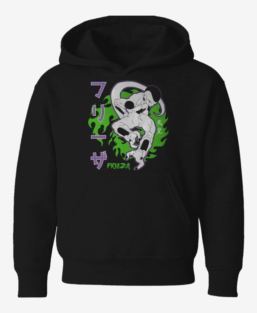 Poleron de niño Negro de Frieza Over Power