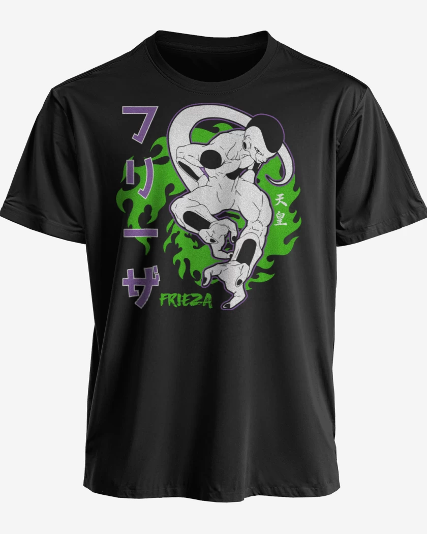 Polera premium Negro de Frieza Over Power