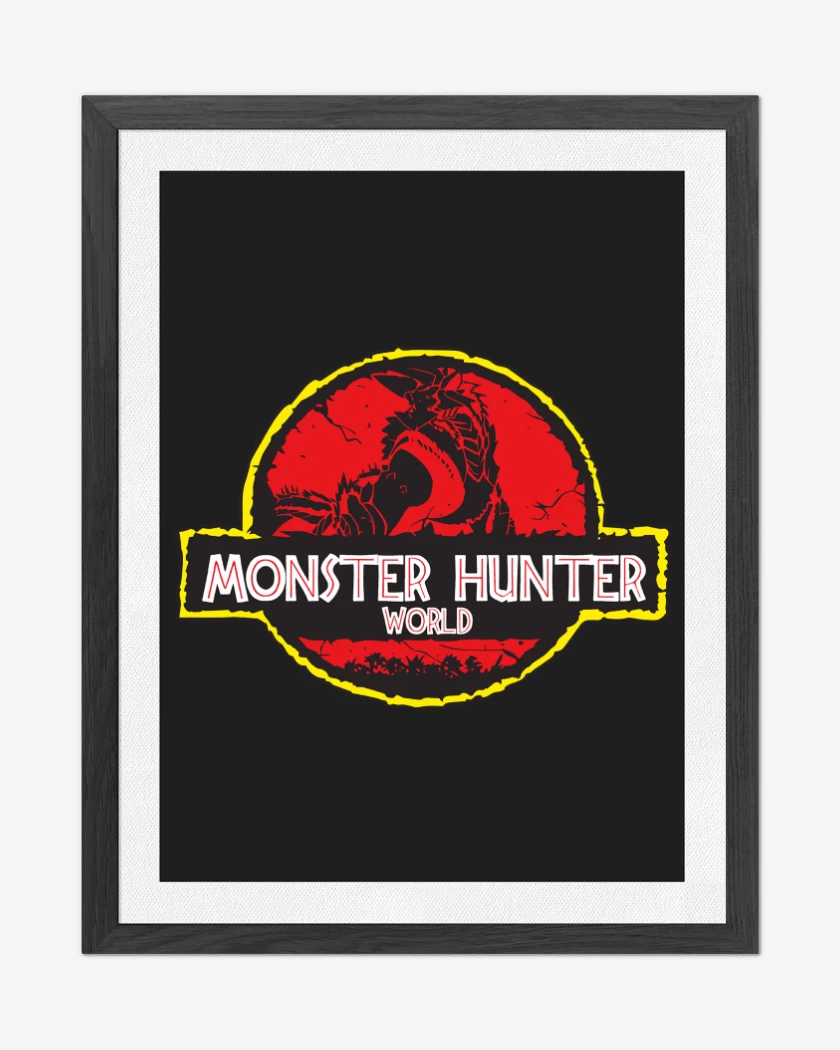 Cuadro decorativo Negro de Monster Hunter World
