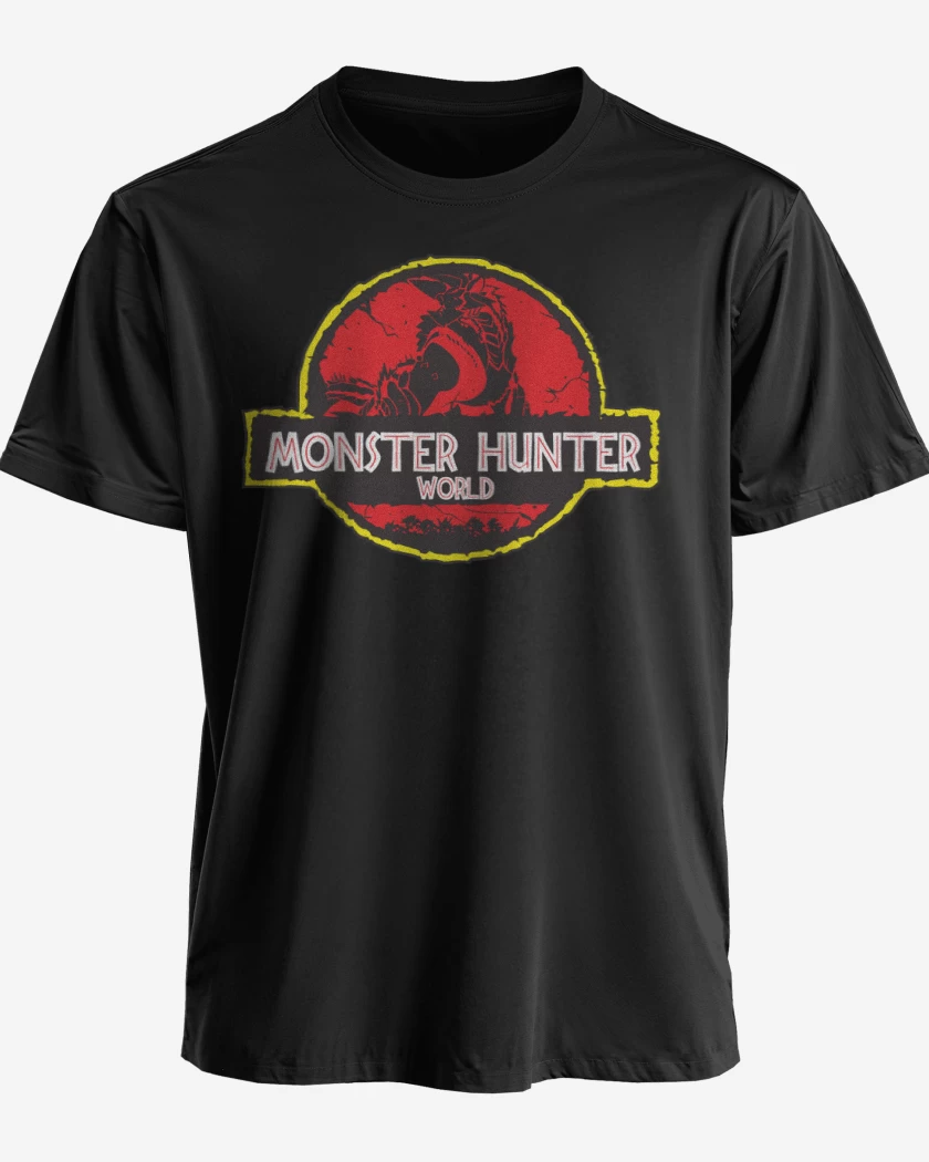 Polera premium Negro de Monster Hunter World