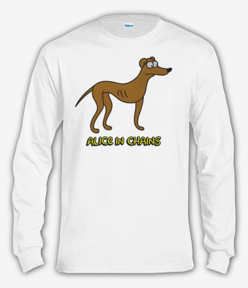 Polera manga larga Blanco de Ayudante de Santa in Chains