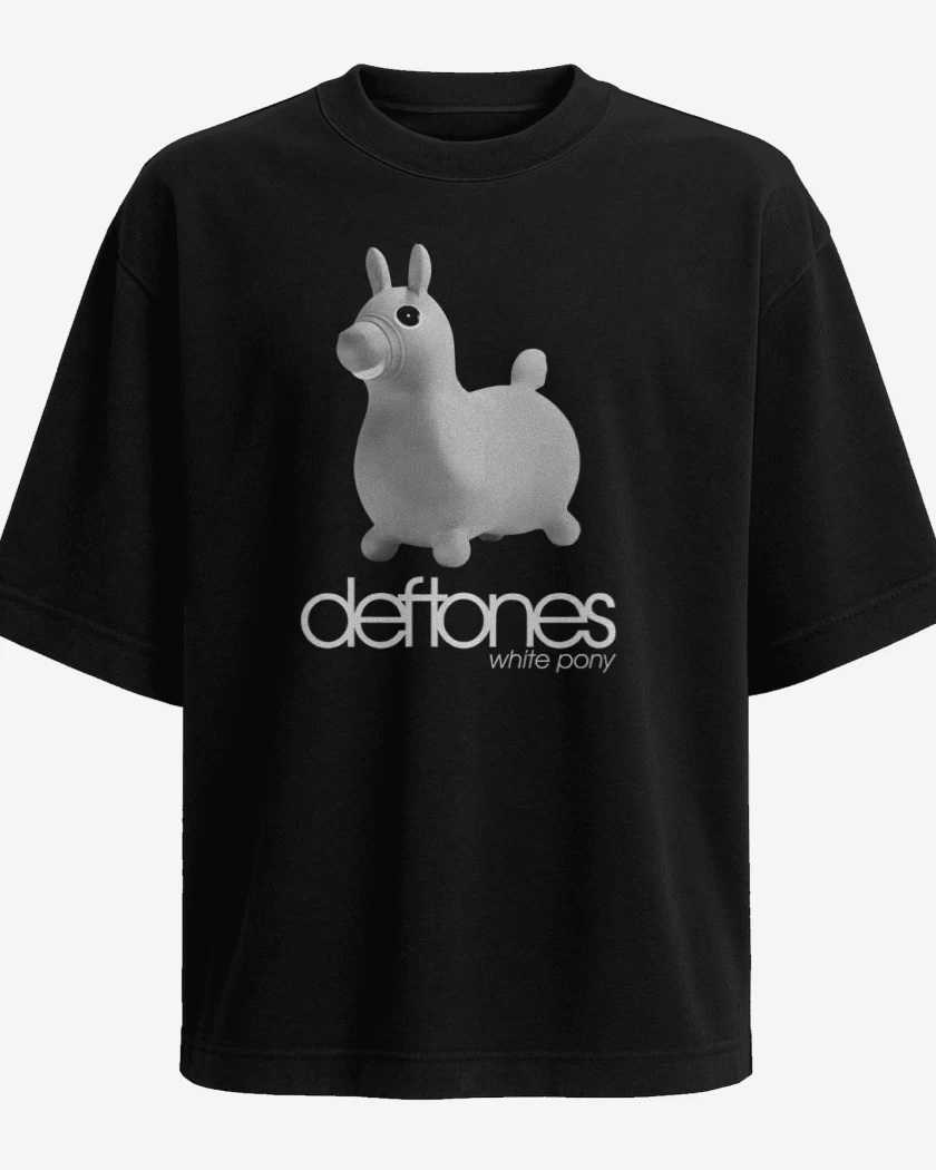 Polera Oversize White Pony