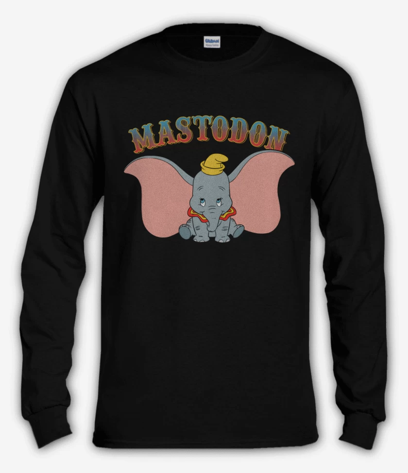 Polera manga larga Negro de Mastodon