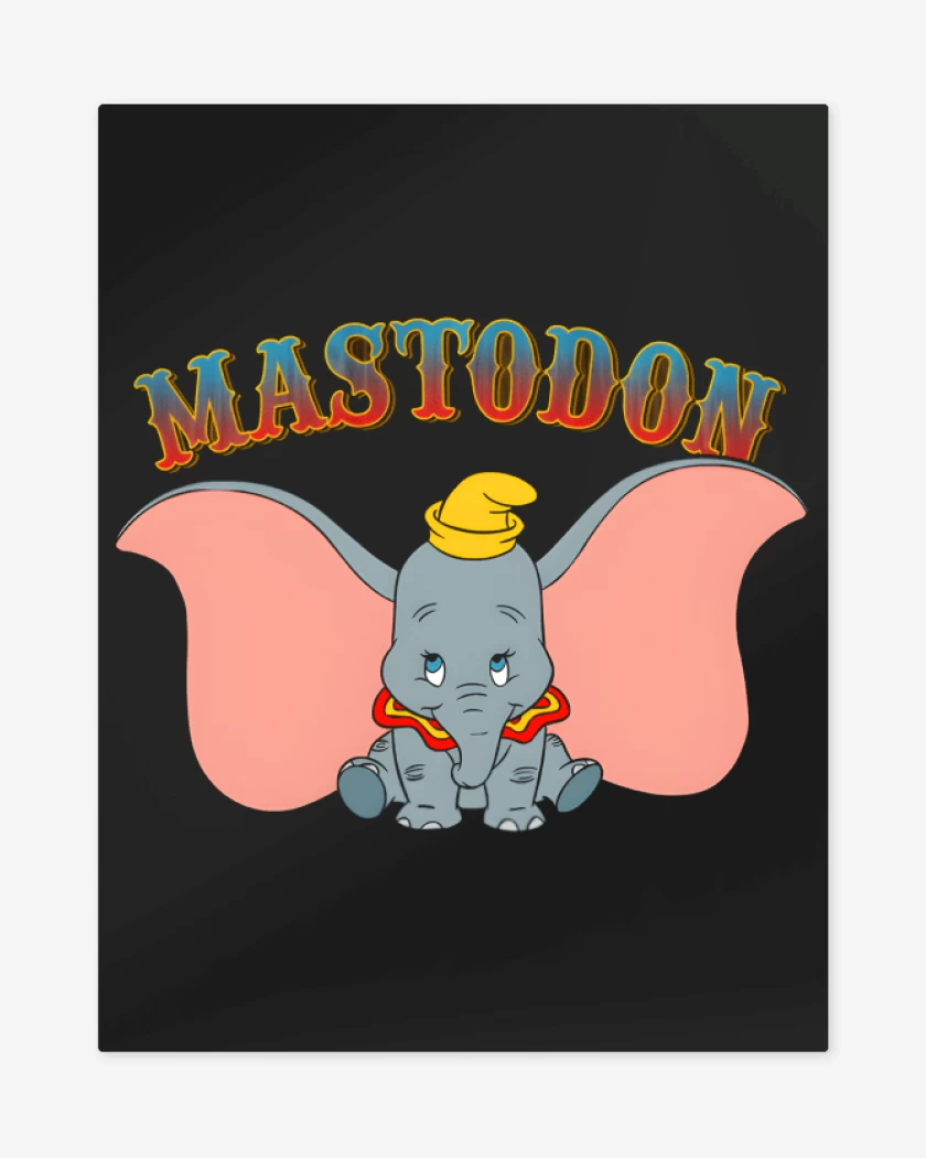 Print metalico Negro de Mastodon