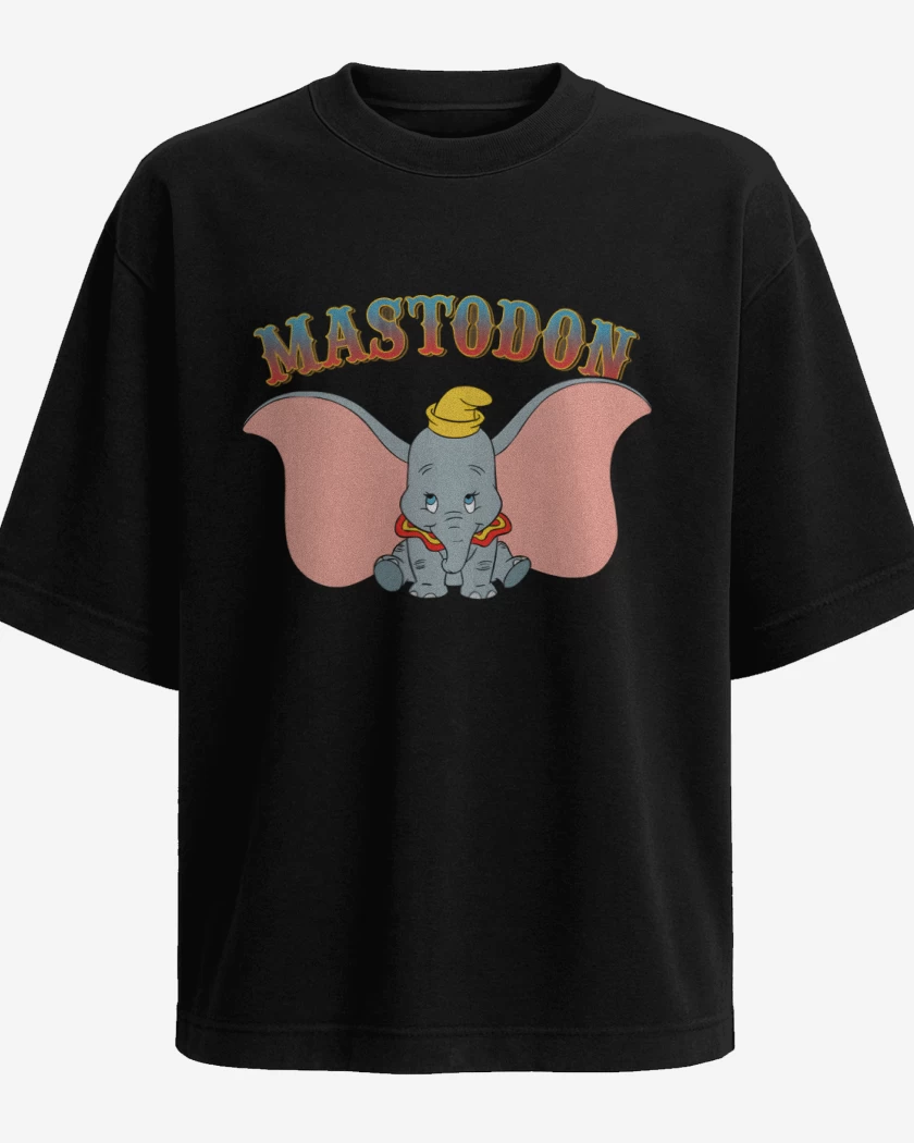Polera Oversize Negro de Mastodon