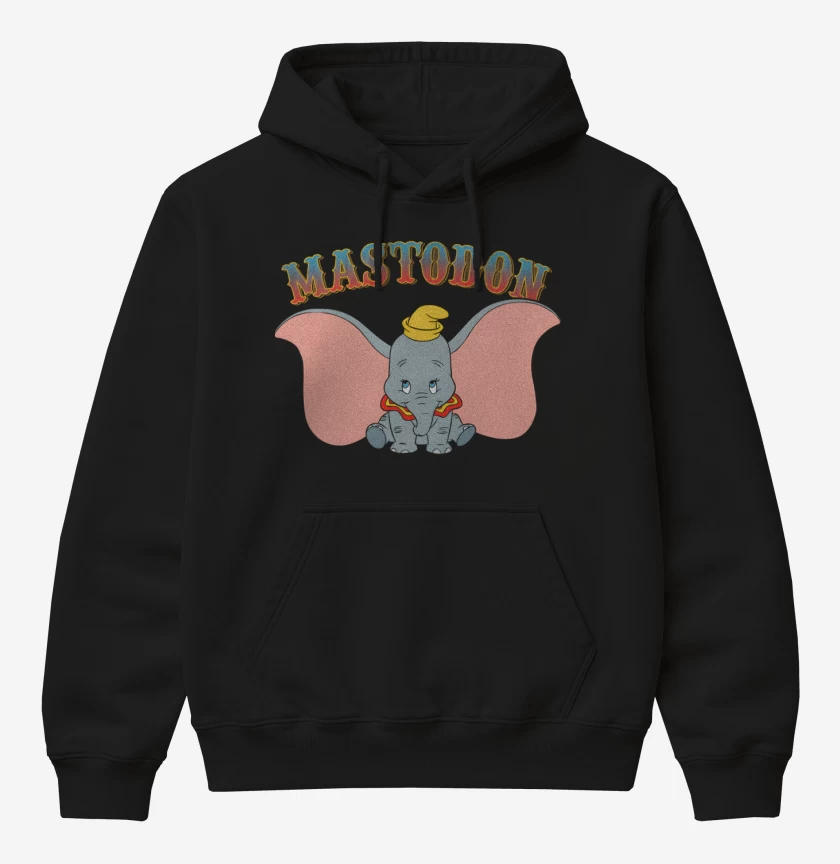 Poleron Canguro básico Negro de Mastodon