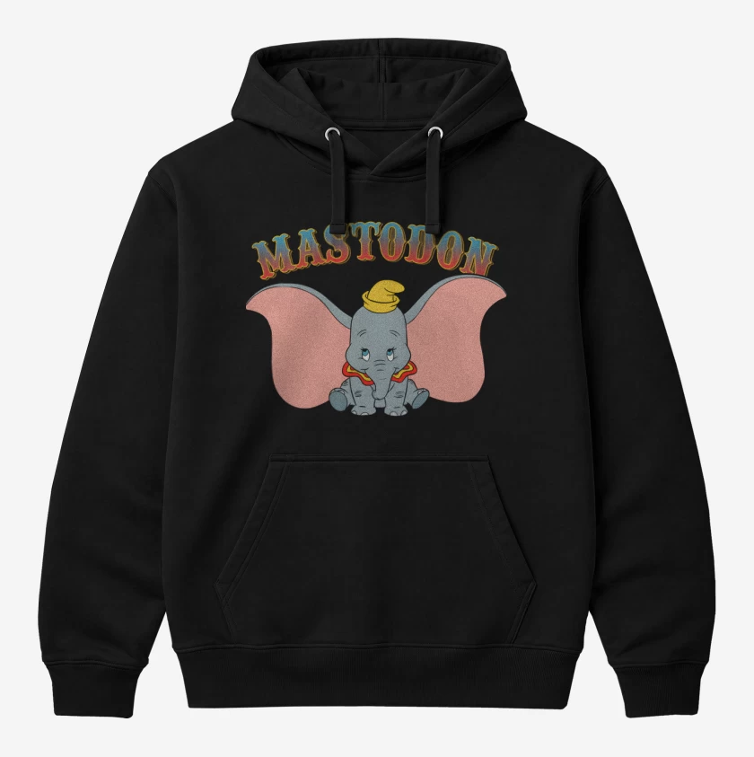 Polerón Canguro Negro de Mastodon