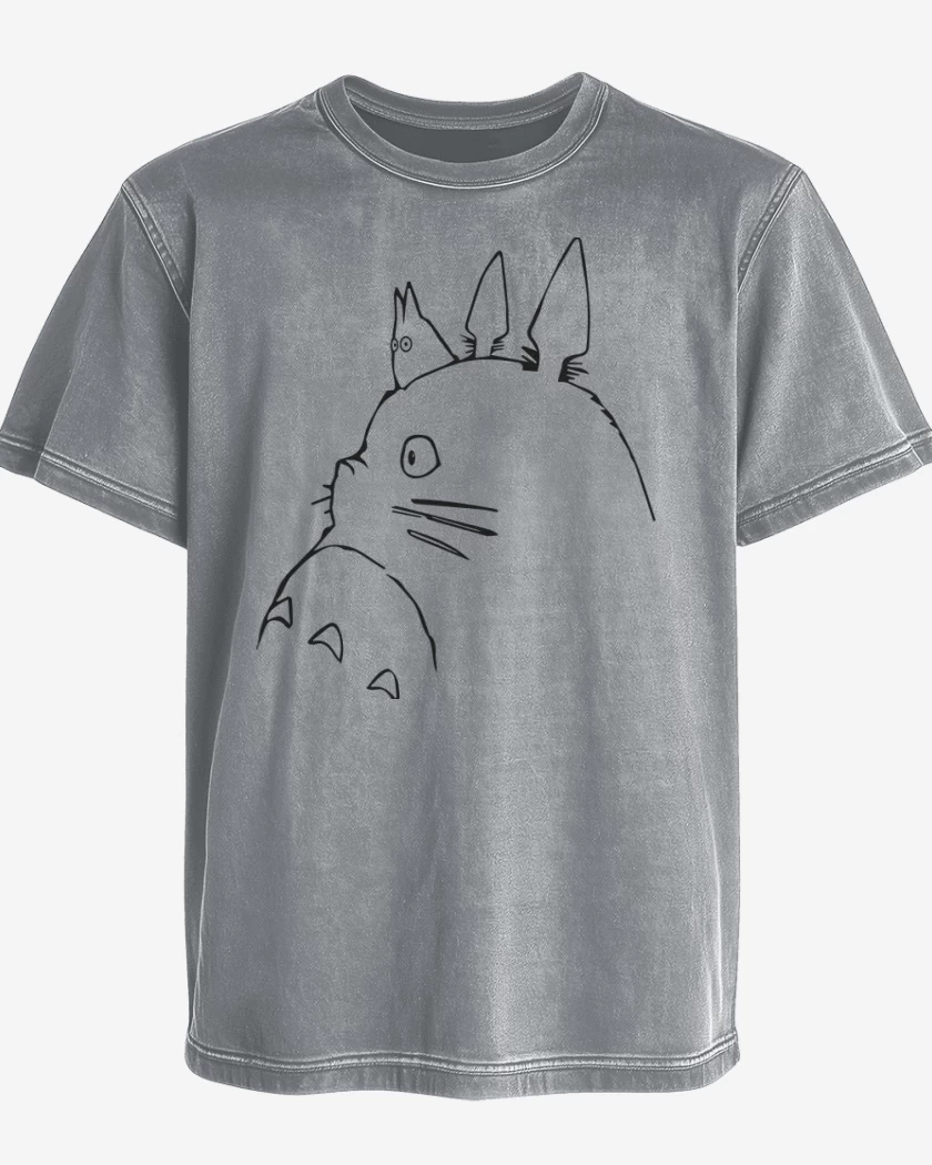 Polera desgastada Gris Melange de Gibl