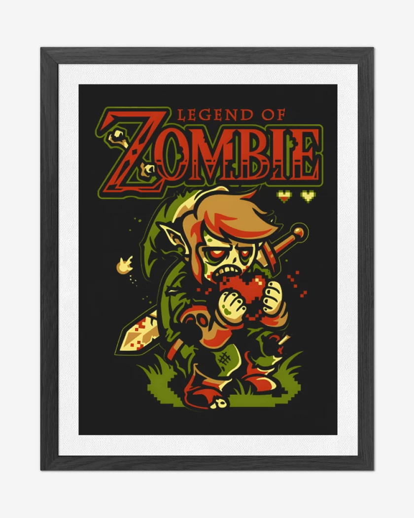 Cuadro decorativo Negro de The Legend of Zombie