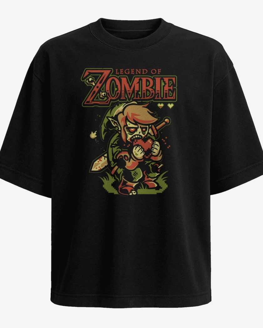 Polera Oversize Negro de The Legend of Zombie