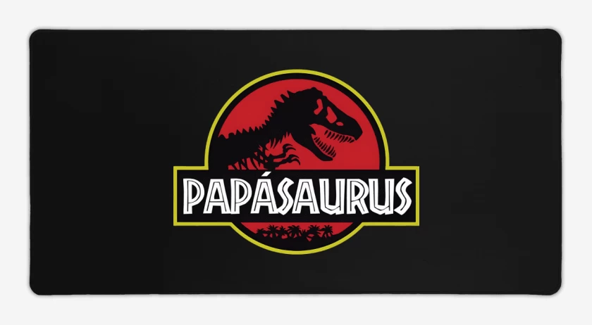 Mouse pad Gamer Negro de Papásaurus
