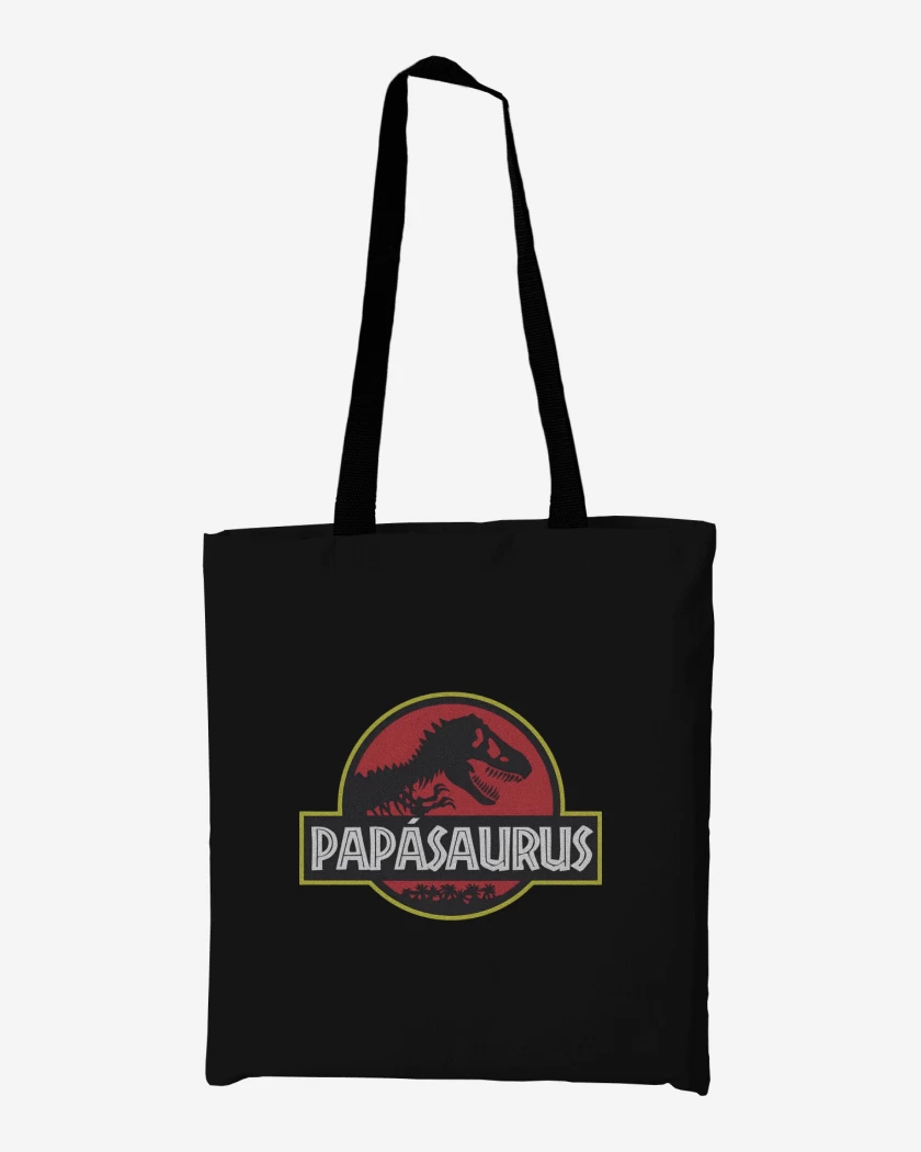 Totebag Negro de Papásaurus