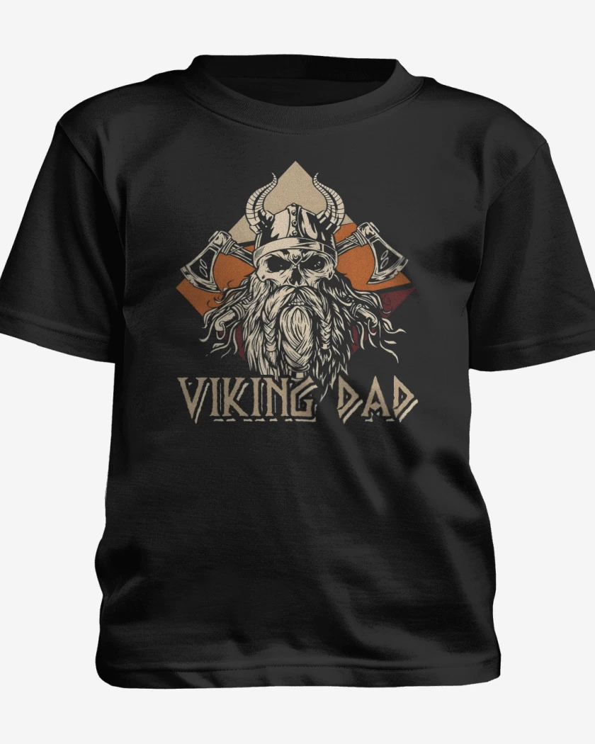 Polera de niño Negro de Papá Vikingo