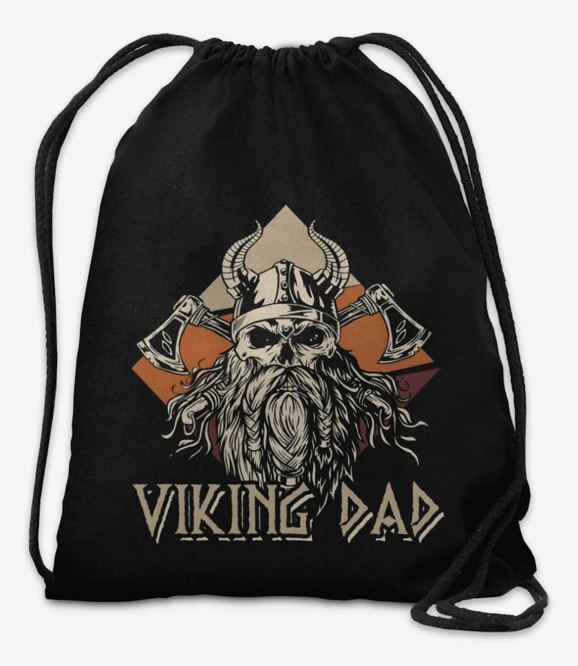Mochila Negro de Papá Vikingo