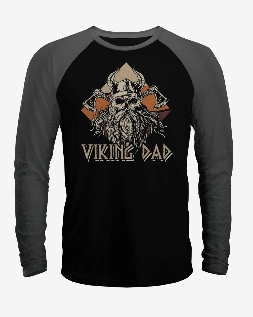 Polera Raglan Papá Vikingo