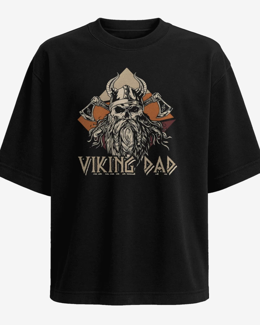 Polera Oversize Papá Vikingo