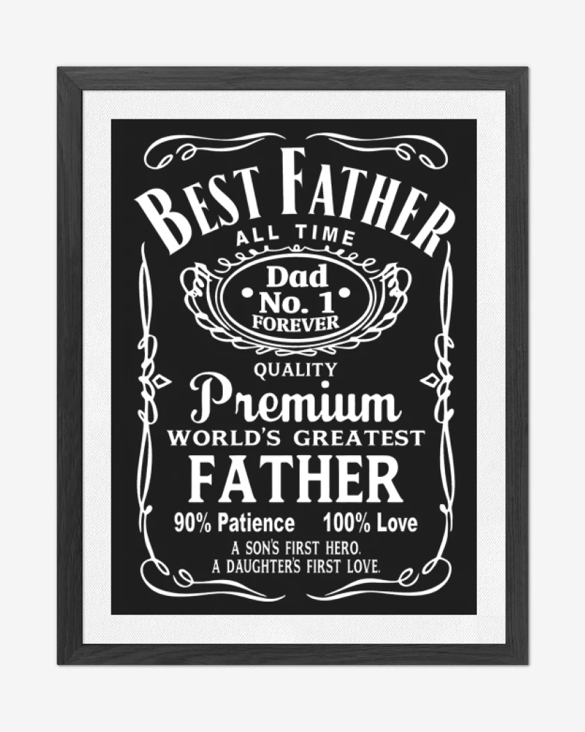 Cuadro decorativo Best Father 