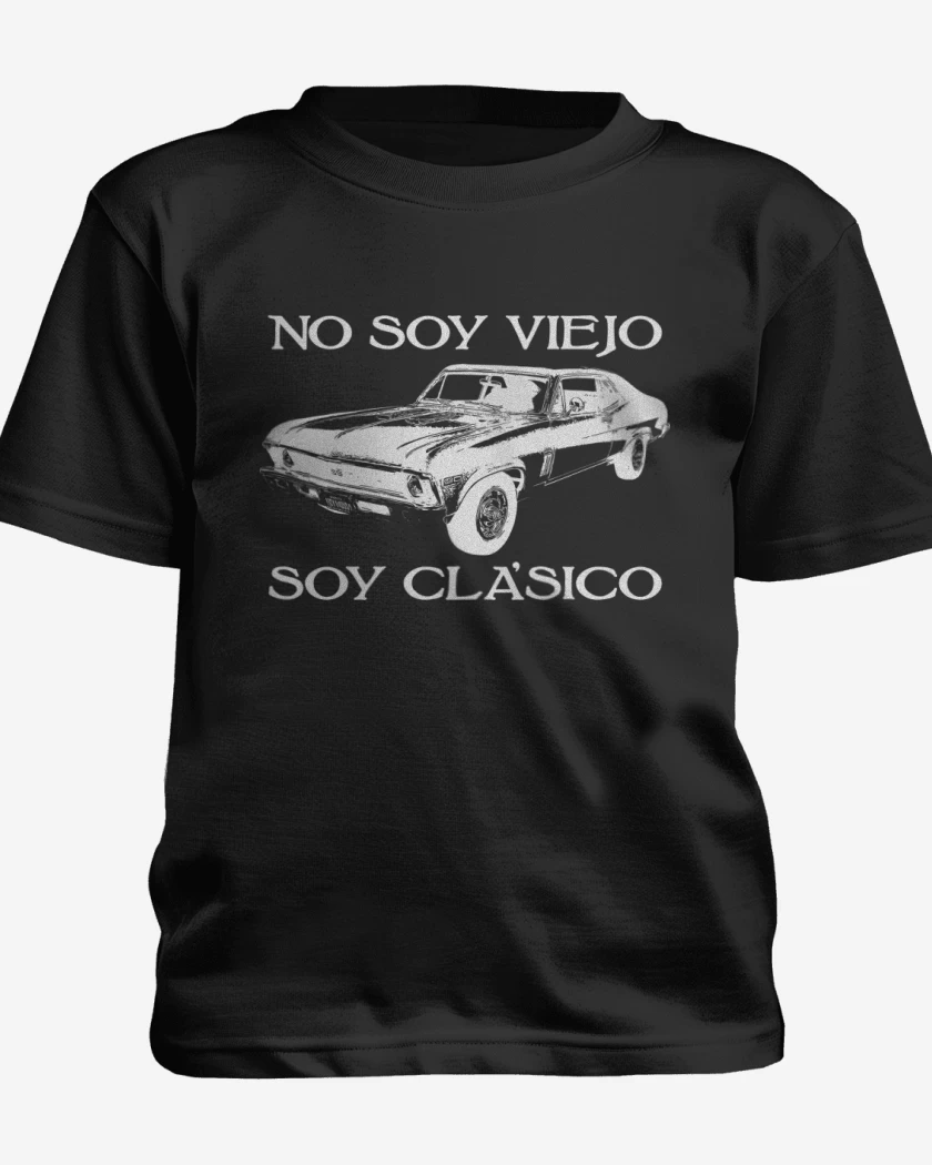 Polera de niño Negro de No soy Viejo