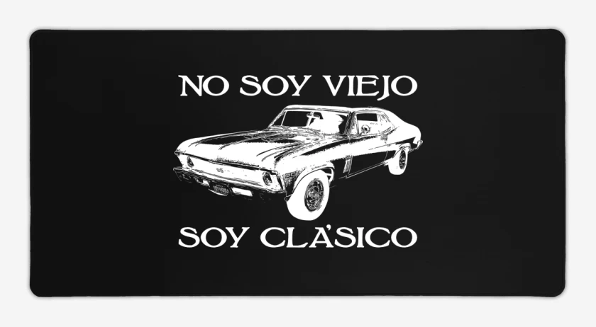 Mouse pad Gamer Negro de No soy Viejo